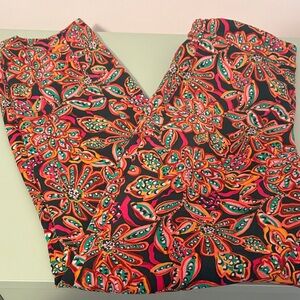 J. Crew Factory Vibrant Floral Ankle Pants